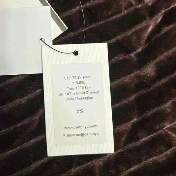 CAMI NYC
Olivia Silk Velvet Chevron Tank Top - Picture 4 of 8